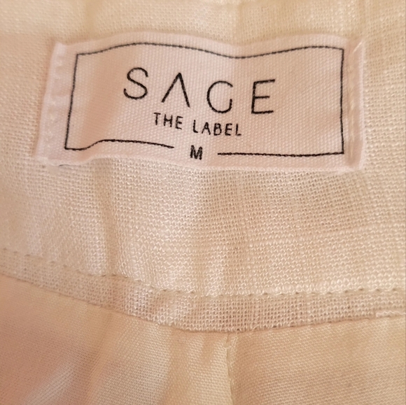 Sage, elegant white wide leg pants, M, in great condition - Picture 7 of 10
